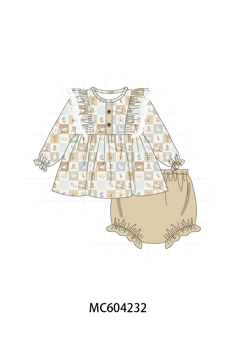 PO86 Life is better on the farm checkered print collection  - closing 4/13 - ETA early September
