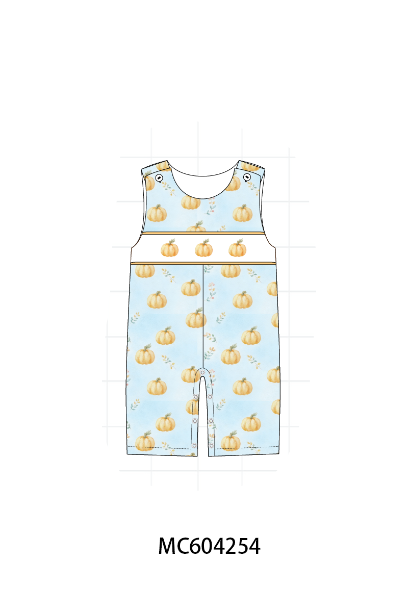 PO86 Pumpkin embroidery ruffle collection  - closing 4/13 - ETA early September
