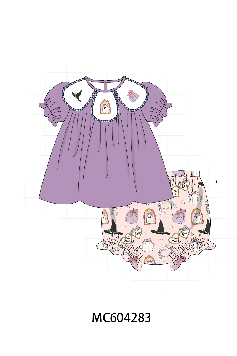 PO86 Purple halloween spooky embroidery collection  - closing 4/13 - ETA early September