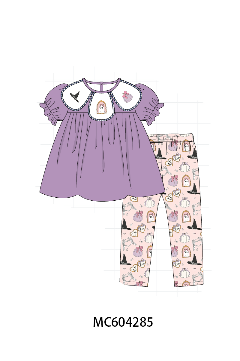 PO86 Purple halloween spooky embroidery collection  - closing 4/13 - ETA early September