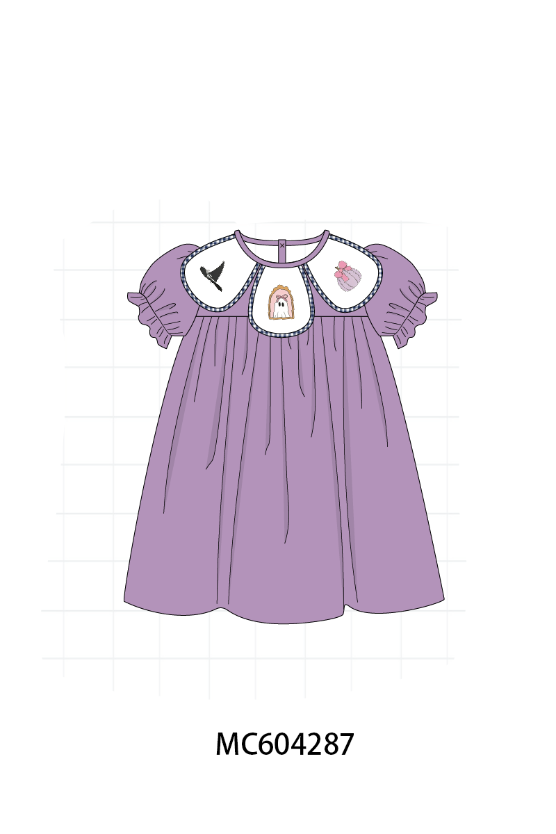 PO86 Purple halloween spooky embroidery collection  - closing 4/13 - ETA early September