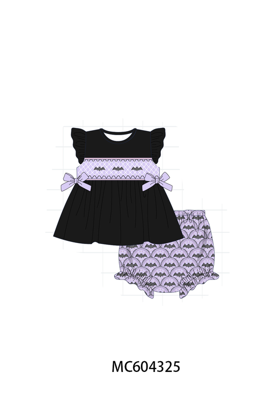 PO86 Purple Halloween bat embroidery collection  - closing 4/13 - ETA early September
