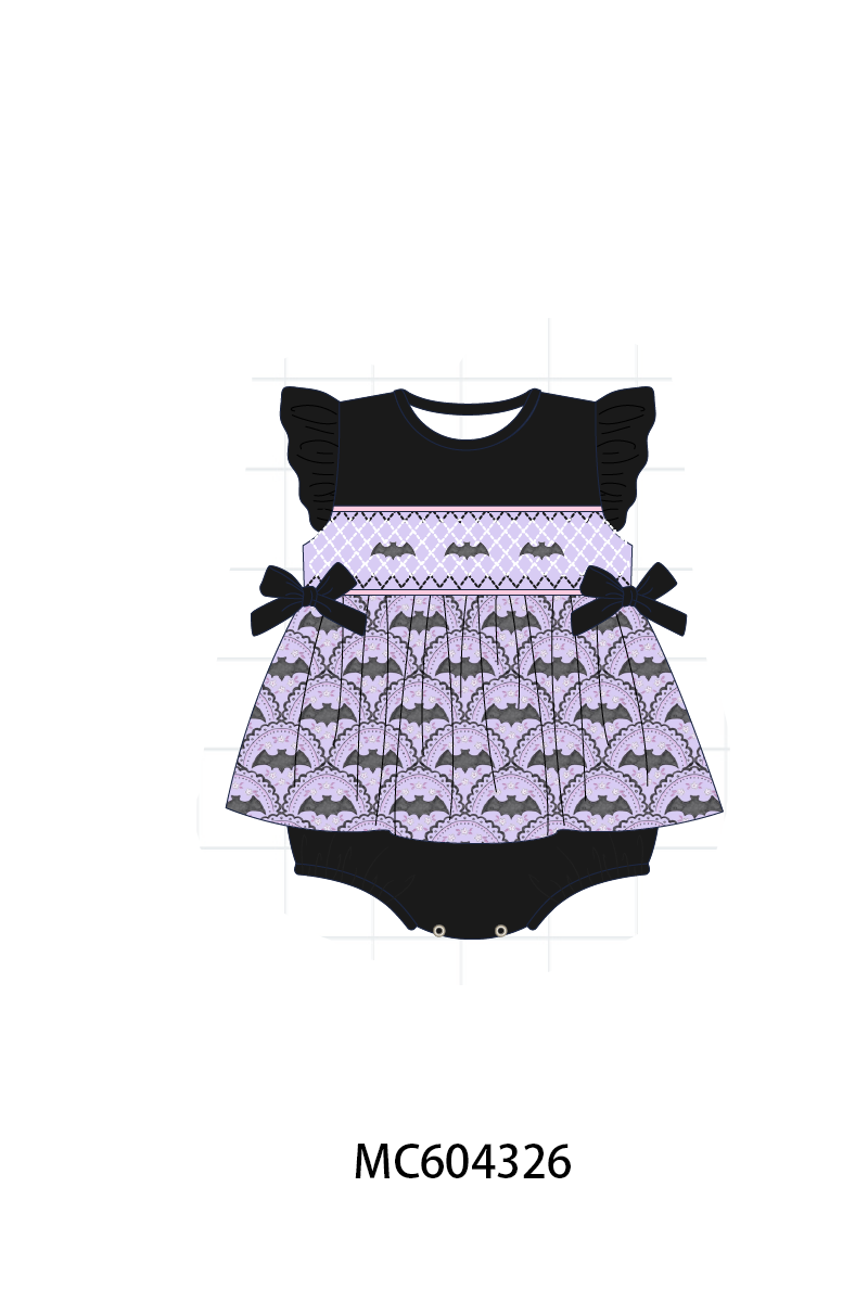 PO86 Purple Halloween bat embroidery collection  - closing 4/13 - ETA early September