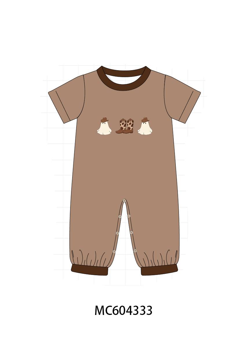 PO86 Brown halloween ghost print collection  - closing 4/13 - ETA early September