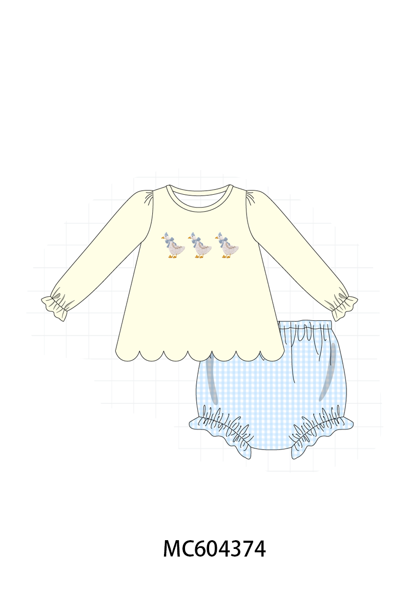 PO86 Beige goose embroidery collection  - closing 4/13 - ETA early September