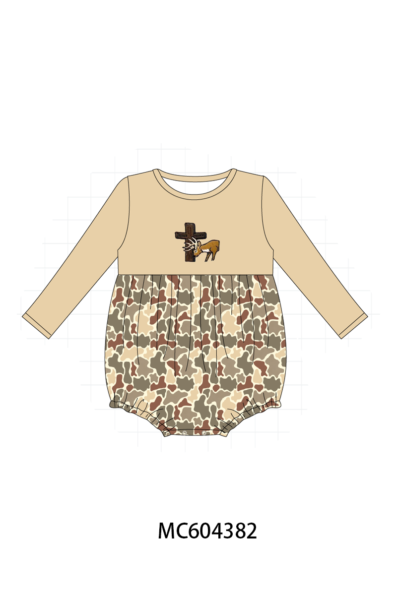 PO86 Camouflage jesus cross deer embroidery collection  - closing 4/13 - ETA early September