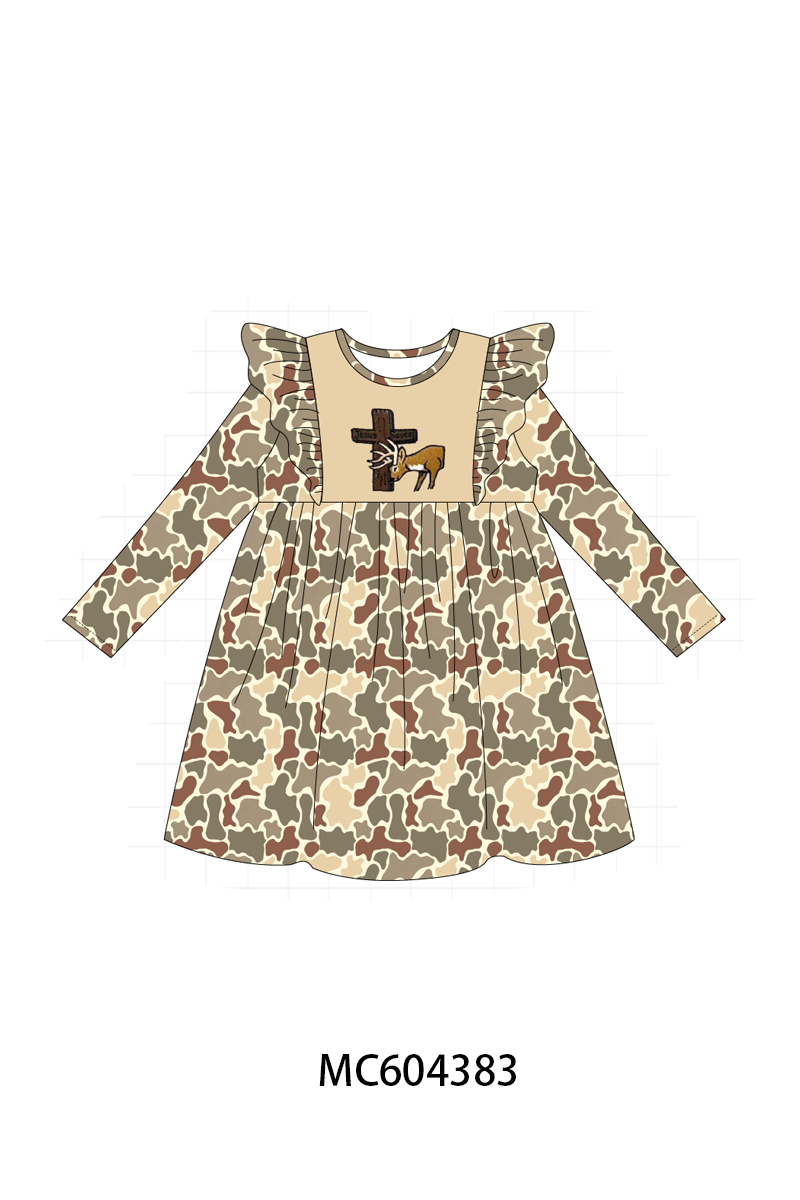 PO86 Camouflage jesus cross deer embroidery collection  - closing 4/13 - ETA early September