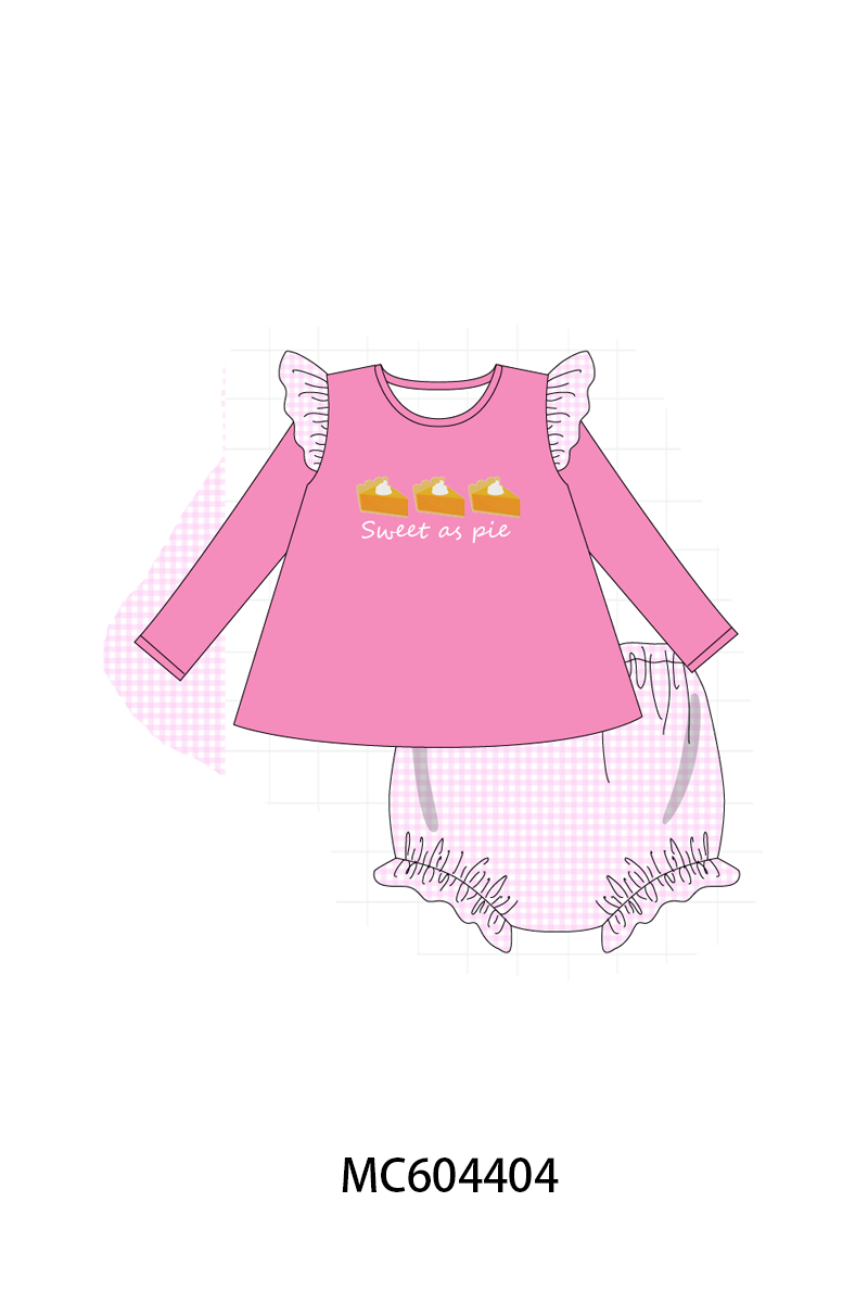 PO88 Pink&navy sweet as pie embroidery collection - closing 4/27 - eta late September