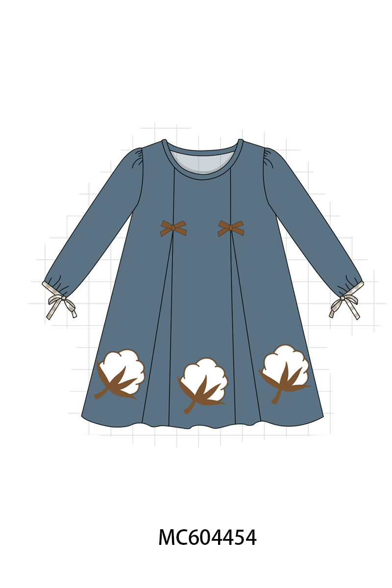 PO88 Navy cotton embroidery gingham ruffle collection - closing 4/27 - eta late September