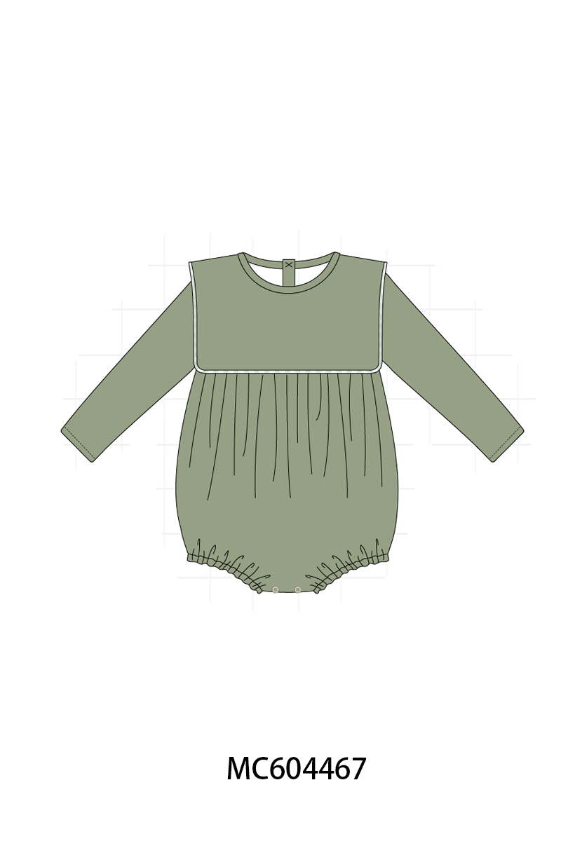 PO88 Green floral print ruffle gingham collection - closing 4/27 - eta late September