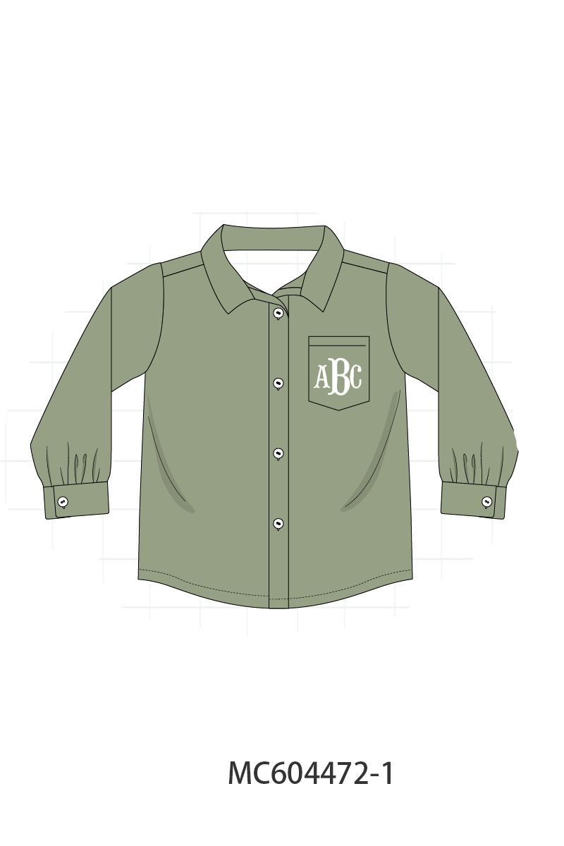 PO88 Green monogram embroidery floral ruffle gingham collection - closing 4/27 - eta late September