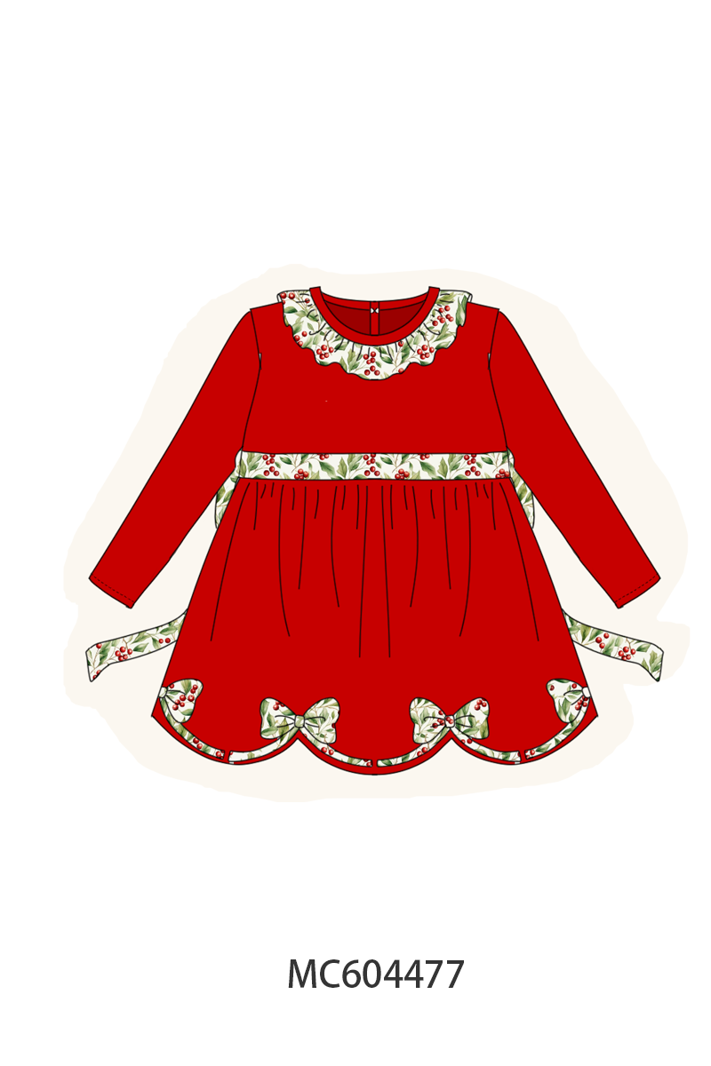 PO88 Red christmas bows ruffle collection - closing 4/27 - eta late September
