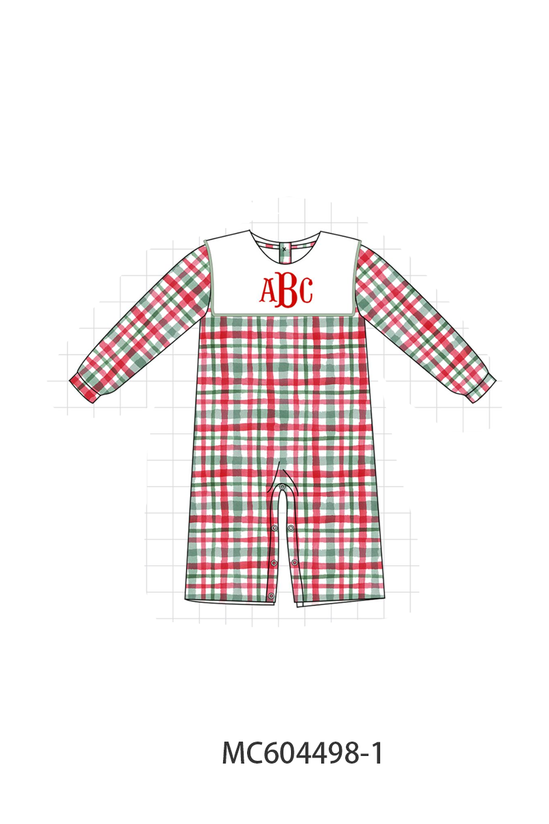 PO88 Green monogram plaid ruffle collection - closing 4/27 - eta late September