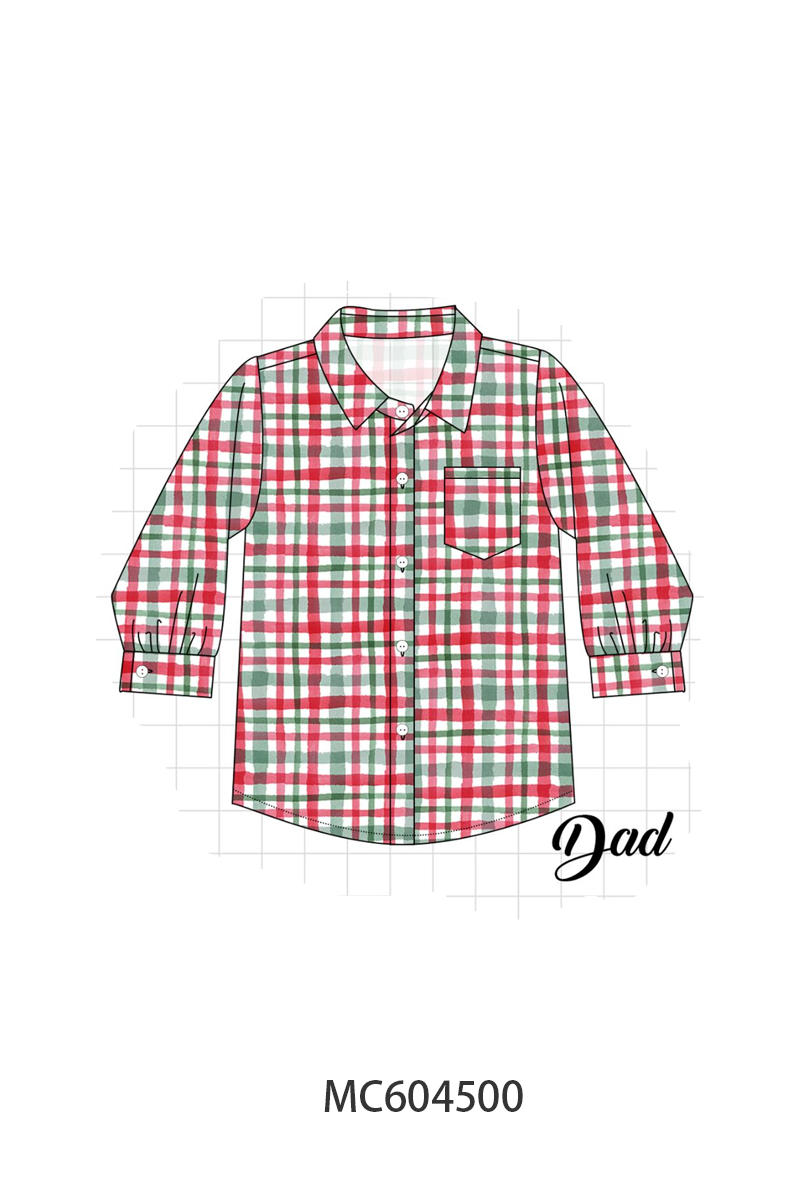PO88 Green merry christmas embroidery plaid ruffle collection - closing 4/27 - eta late September