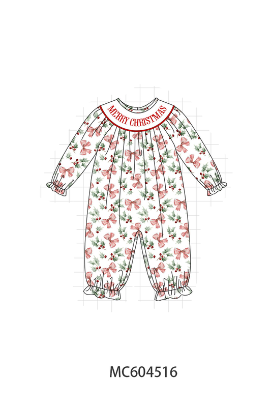 PO88 Merry christmas embroidery bow collection - closing 4/27 - eta late September