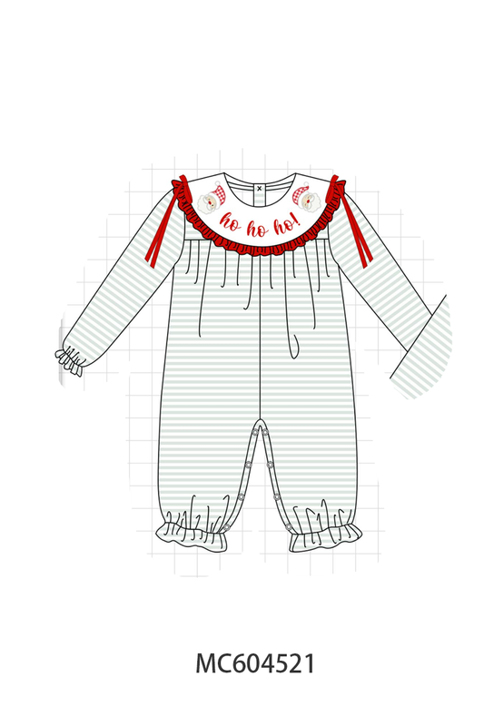 PO88 Sage santa embroidery stripe collection - closing 4/27 - eta late September