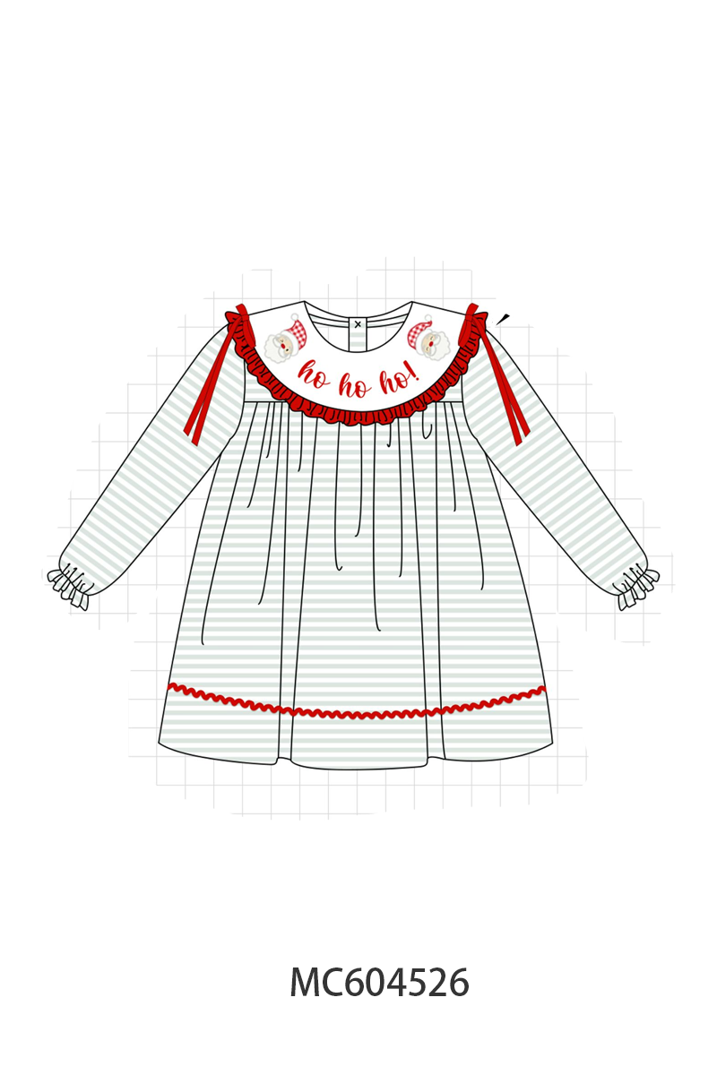 PO88 Sage santa embroidery stripe collection - closing 4/27 - eta late September