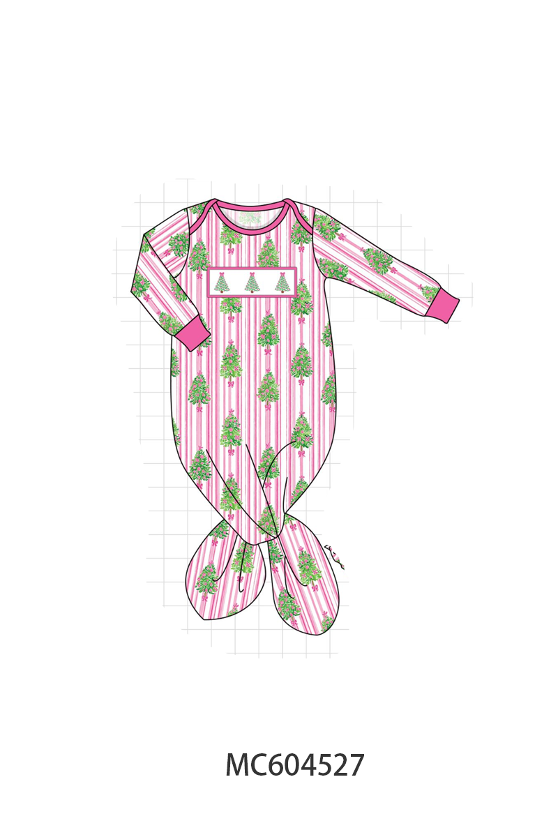 PO88 Pink&red christmas tree embroidery stripe collection - closing 4/27 - eta late September
