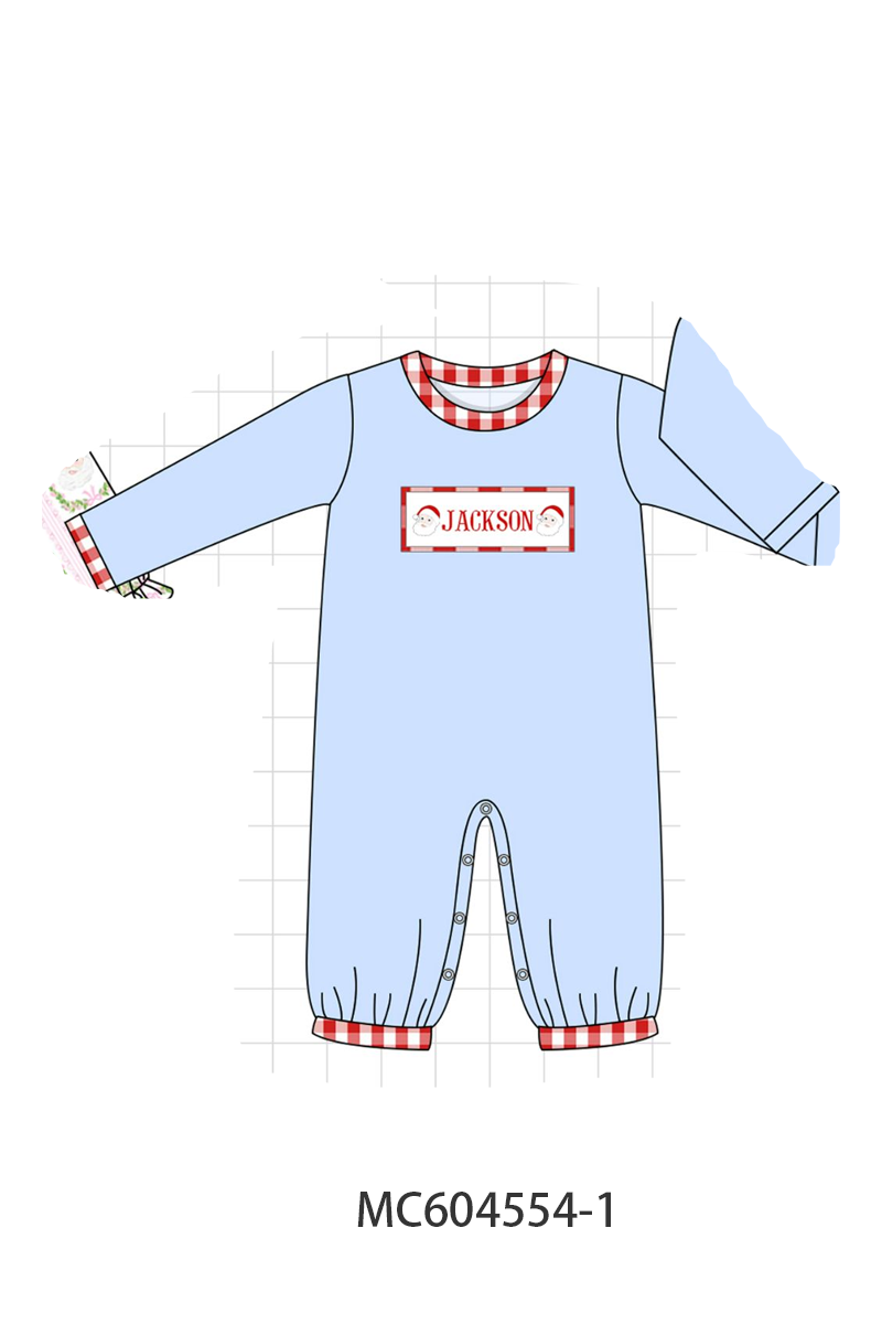 PO88 Pink santa claus monogram embroidery collection - closing 4/27 - eta late September