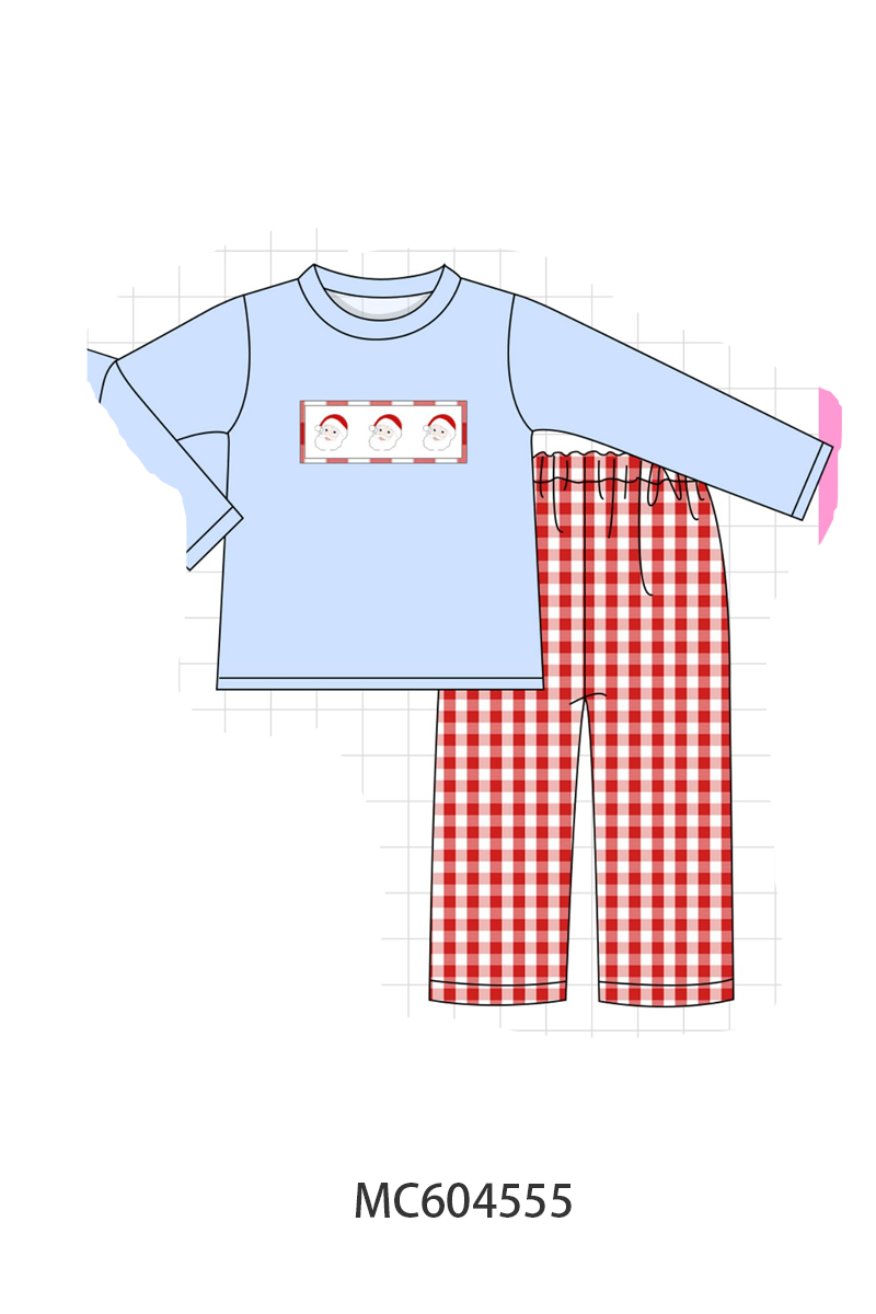 PO88 Pink santa claus bow embroidery collection - closing 4/27 - eta late September