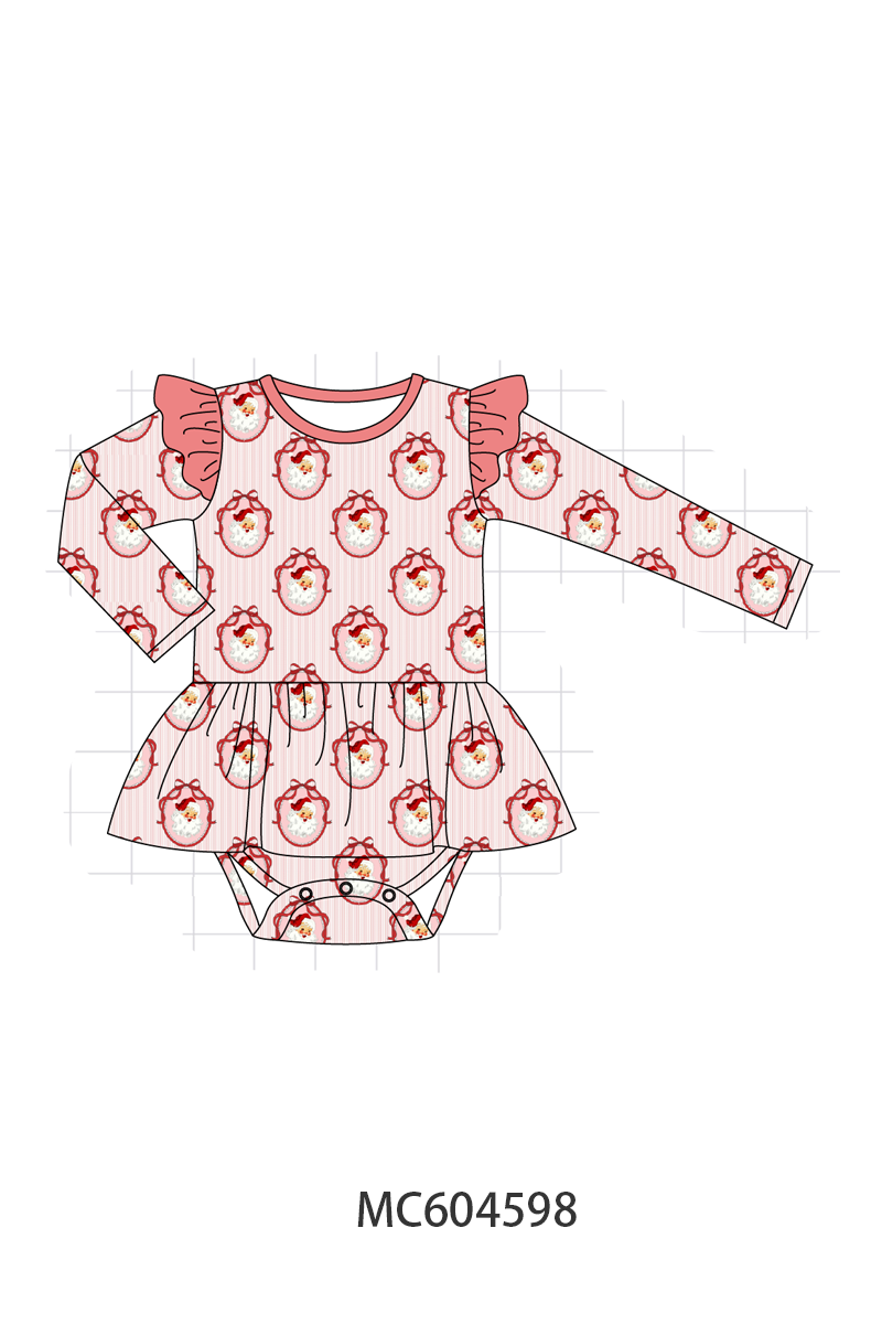 PO88 Pink christmas santa claus bamboo stripe collection - closing 4/27 - eta late September