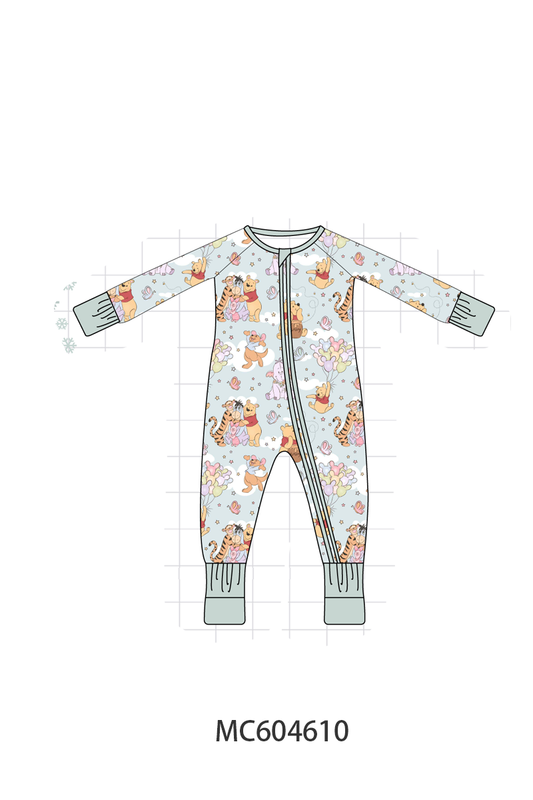 PO88 Sage winnie the pooh print bamboo collection - closing 4/27 - eta late September