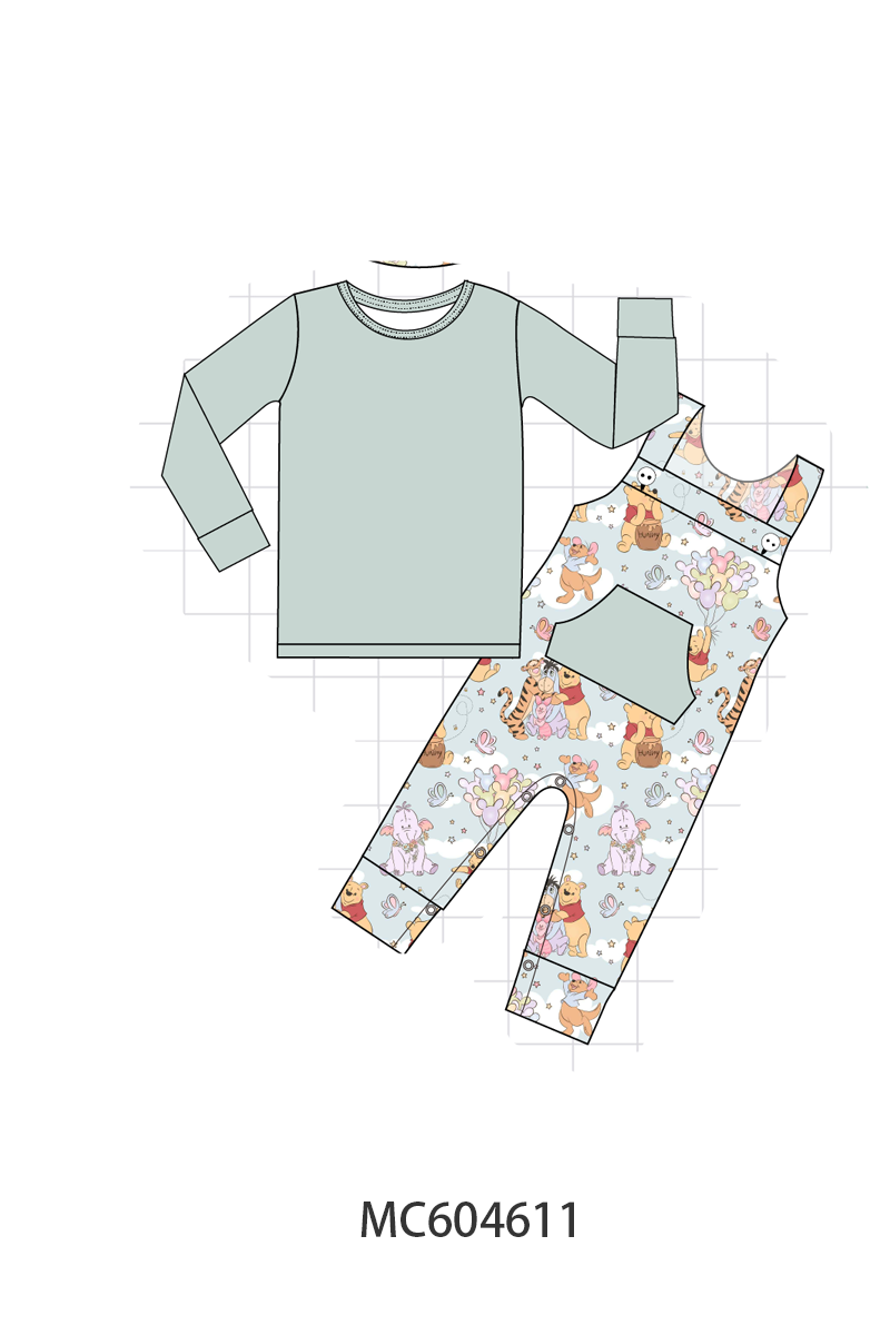 PO88 Sage winnie the pooh print bamboo collection - closing 4/27 - eta late September