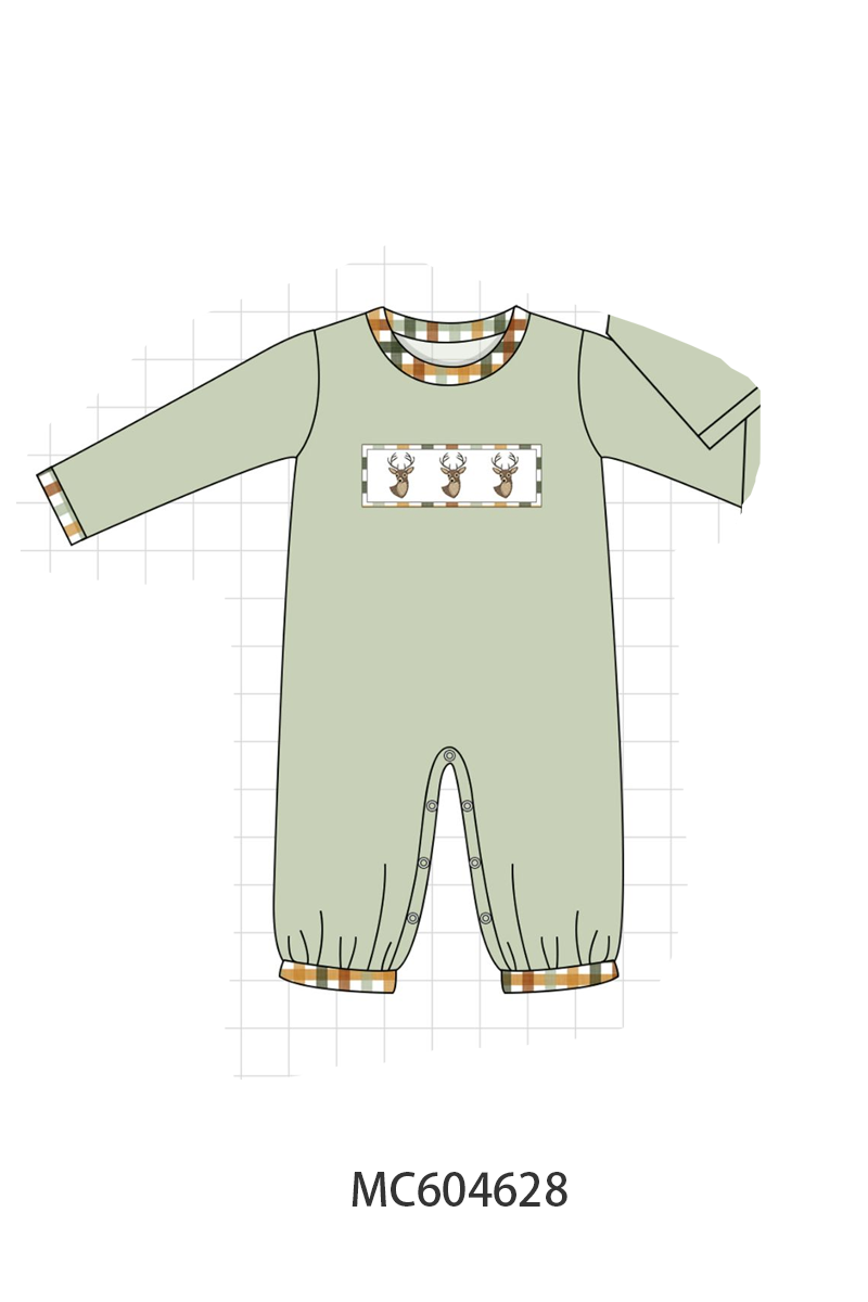 PO88 Sage deer embroidery collection - closing 4/27 - eta late September