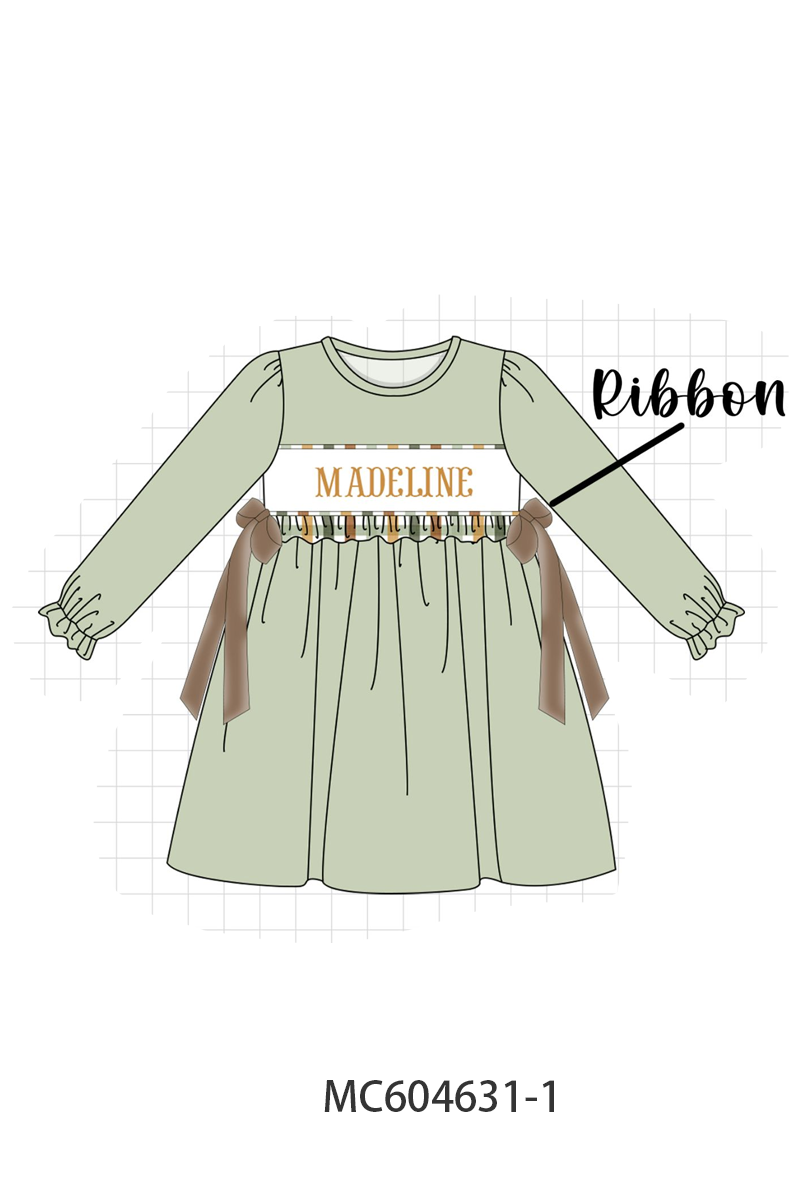 PO88 Sage monogram embroidery plaid collection - closing 4/27 - eta late September