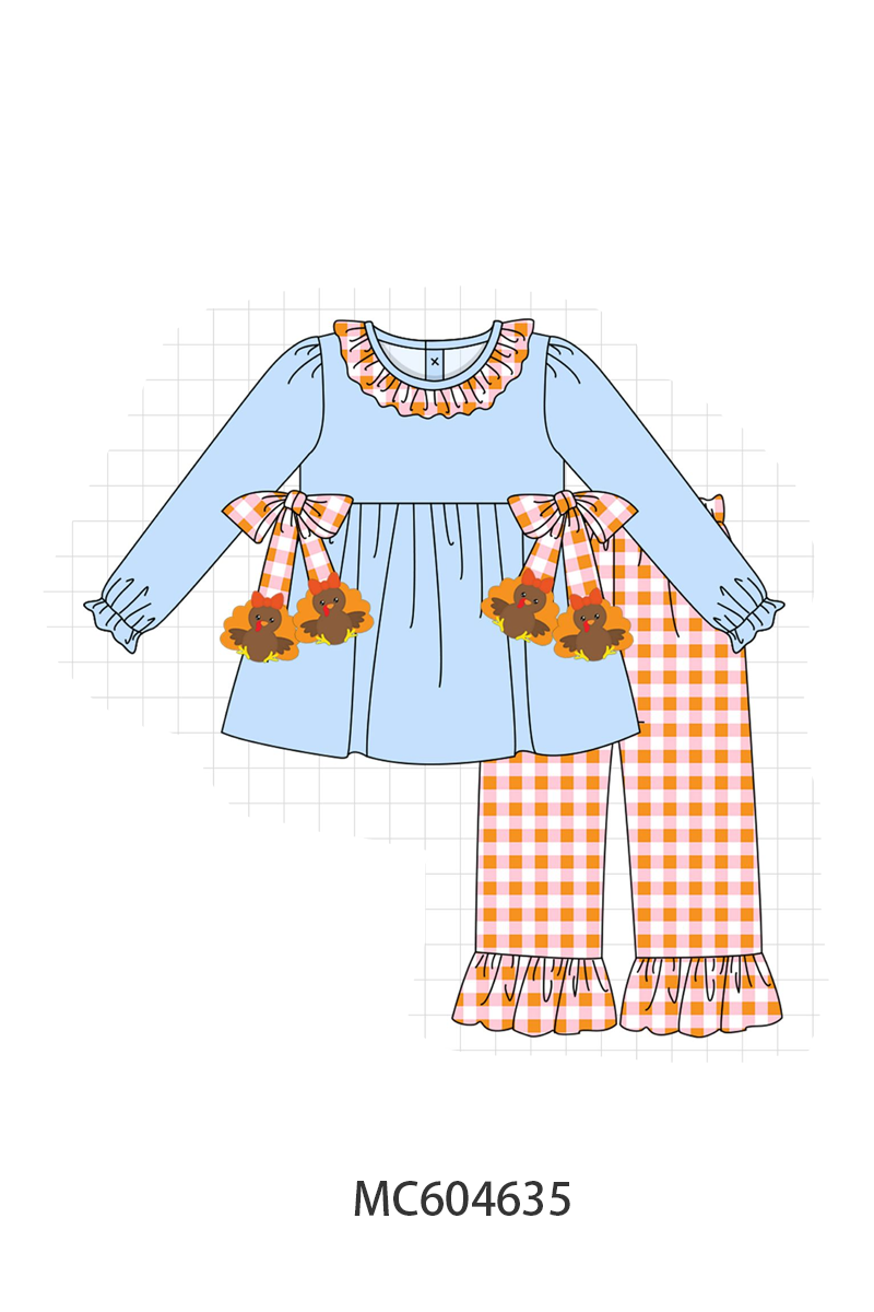 PO88 Blue thanksgiving turkey applique collection - closing 4/27 - eta late September