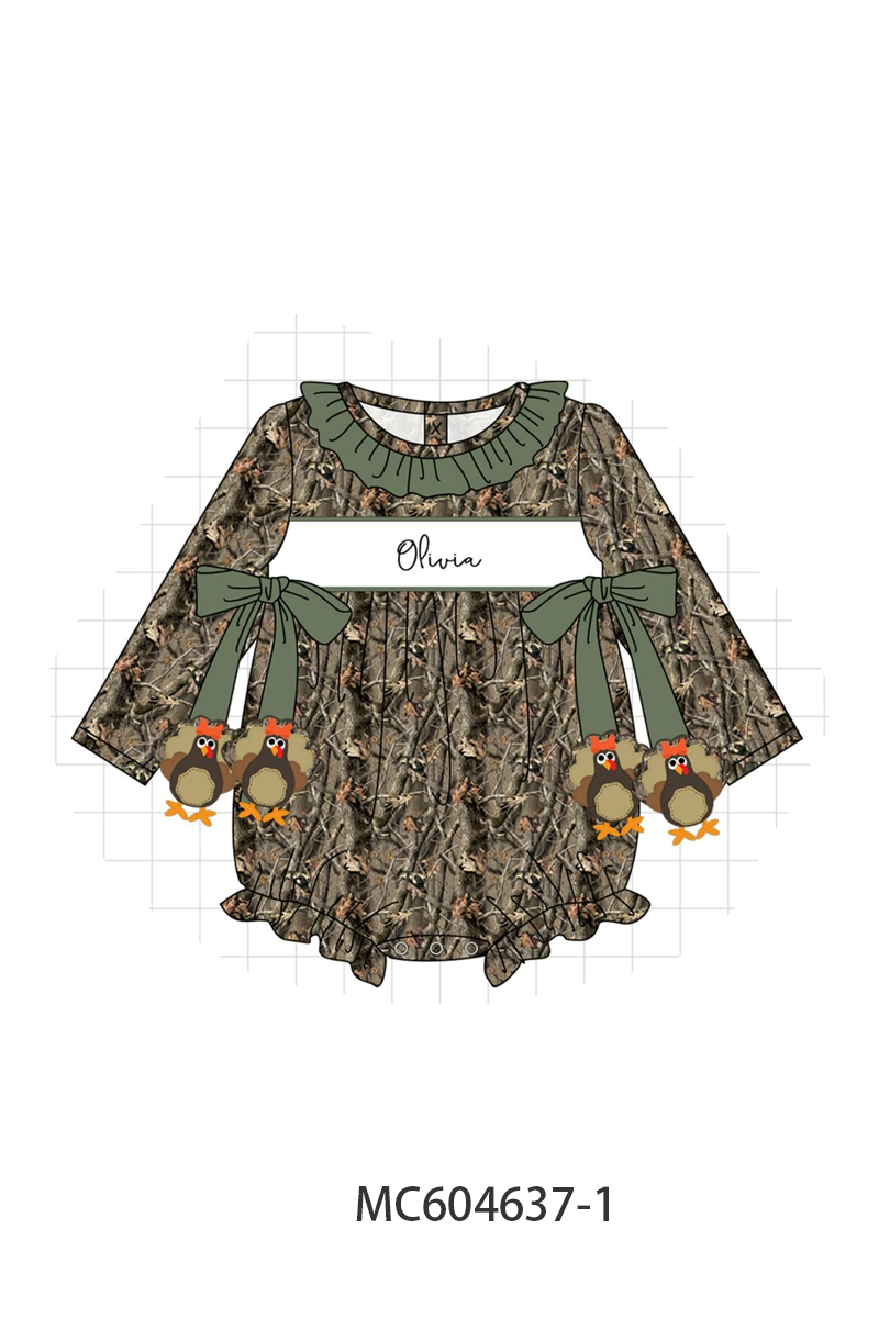 PO88 Forest camouflage wild turkey monogram embroidery collection - closing 4/27 - eta late September