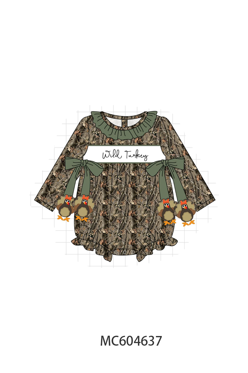 PO88 Forest camouflage wild turkey applique collection - closing 4/27 - eta late September