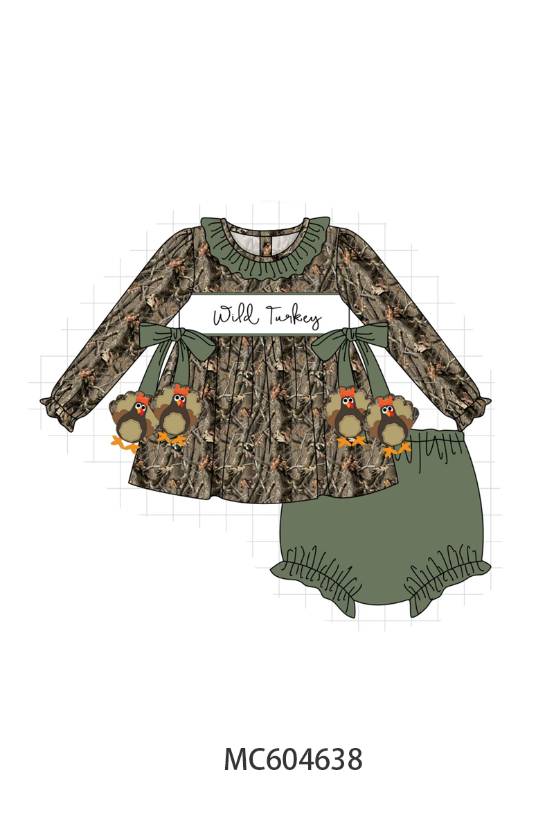 PO88 Forest camouflage wild turkey applique collection - closing 4/27 - eta late September