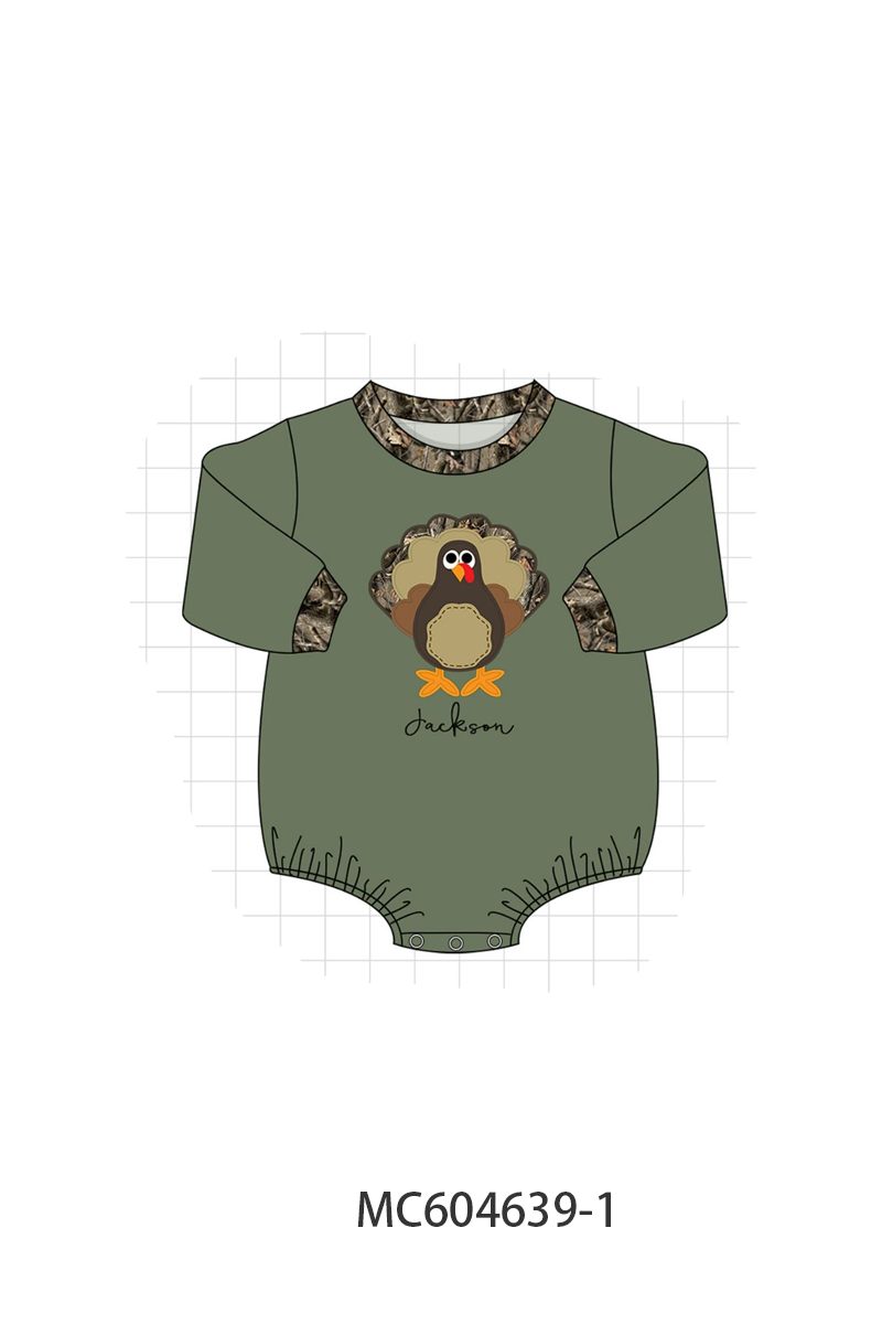 PO88 Forest camouflage wild turkey monogram embroidery collection - closing 4/27 - eta late September