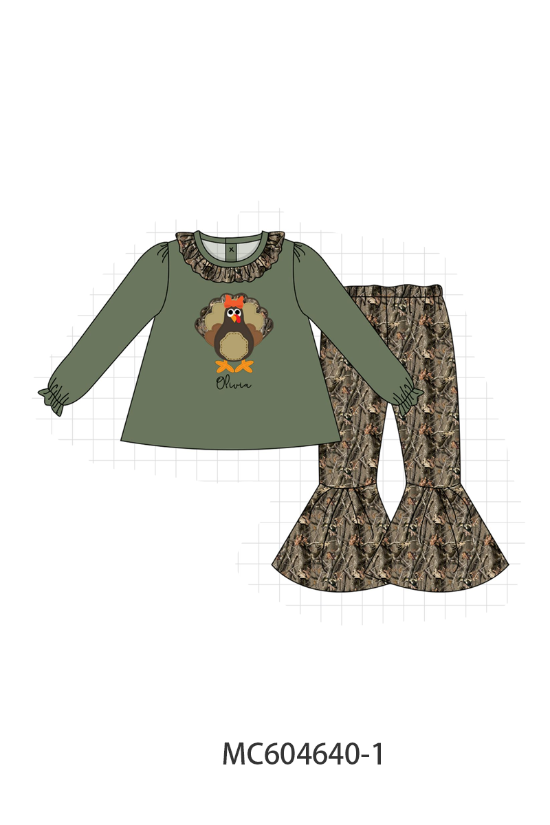 PO88 Forest camouflage wild turkey monogram embroidery collection - closing 4/27 - eta late September