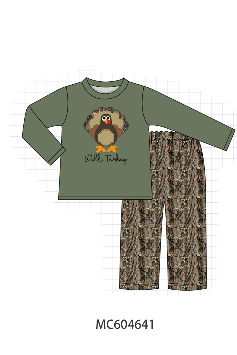 PO88 Forest camouflage wild turkey applique collection - closing 4/27 - eta late September