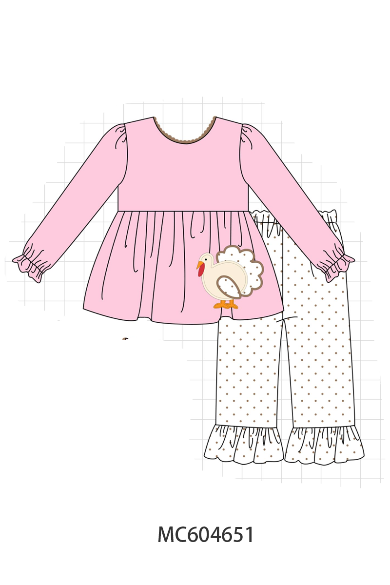 PO88 Pink&blue thanksgiving turkey applique collection - closing 4/27 - eta late September