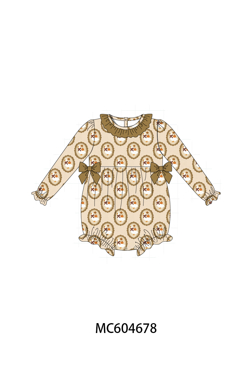 PO88 Green goose pumpkin embroidery collection - closing 4/27 - eta late September