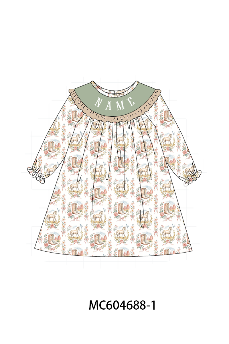 PO88 Green horse monogram embroidery collection - closing 4/27 - eta late September