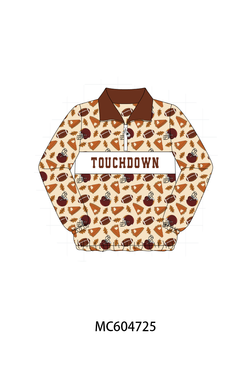 PO88 Brown touchdown football embroidery collection - closing 4/27 - eta late September