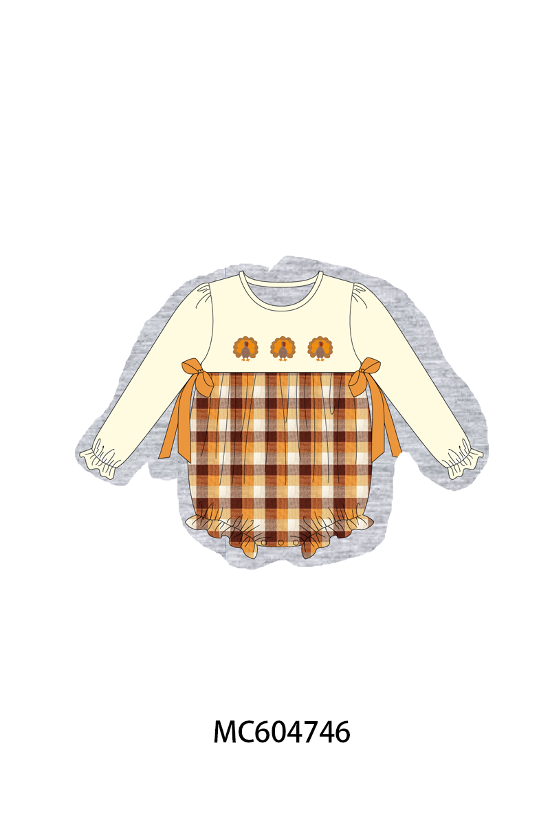 PO88 Beige turkey embroidery plaid collection - closing 4/27 - eta late September