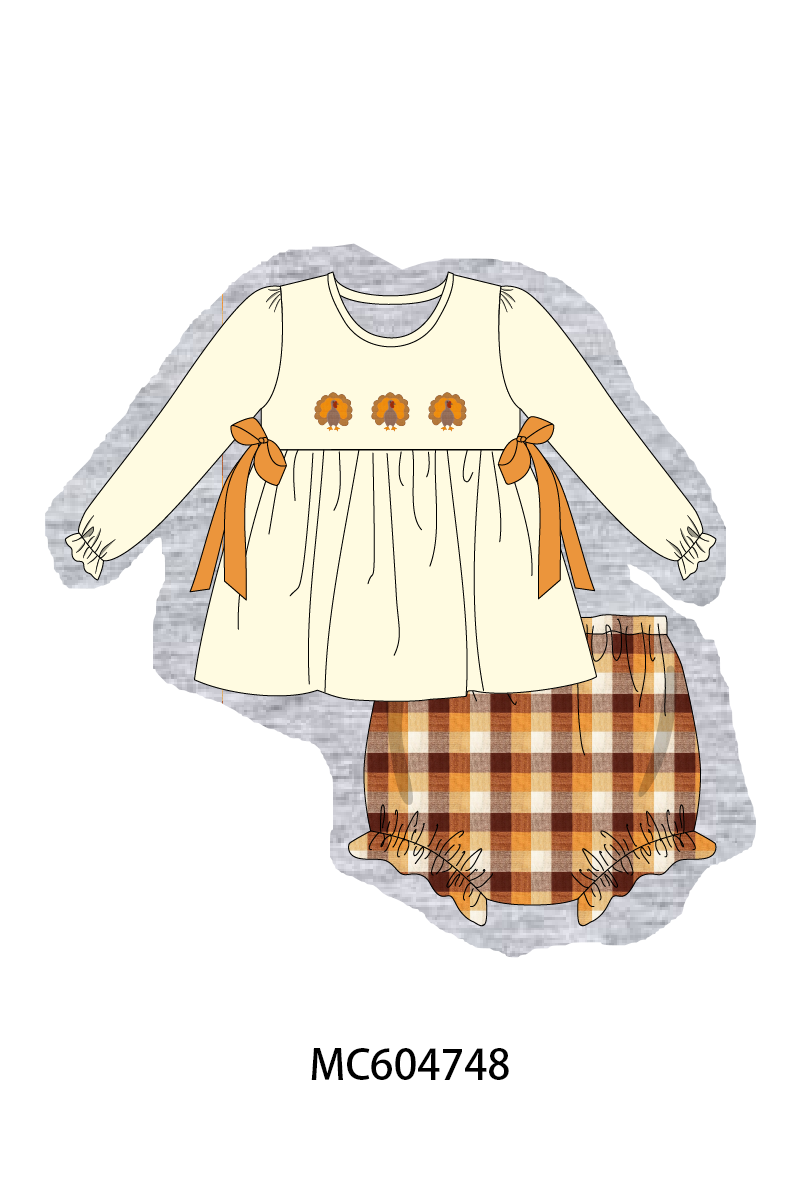PO88 Beige turkey embroidery plaid collection - closing 4/27 - eta late September