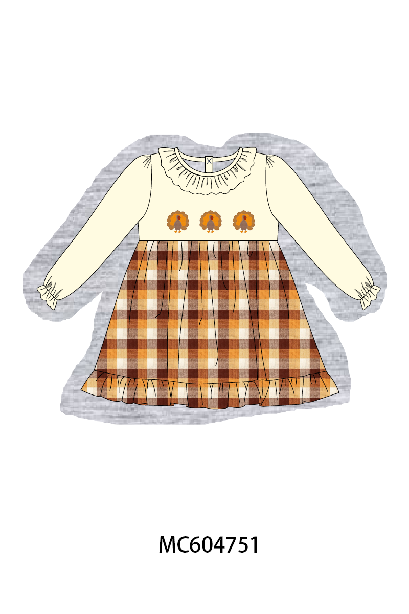 PO88 Beige turkey embroidery plaid collection - closing 4/27 - eta late September