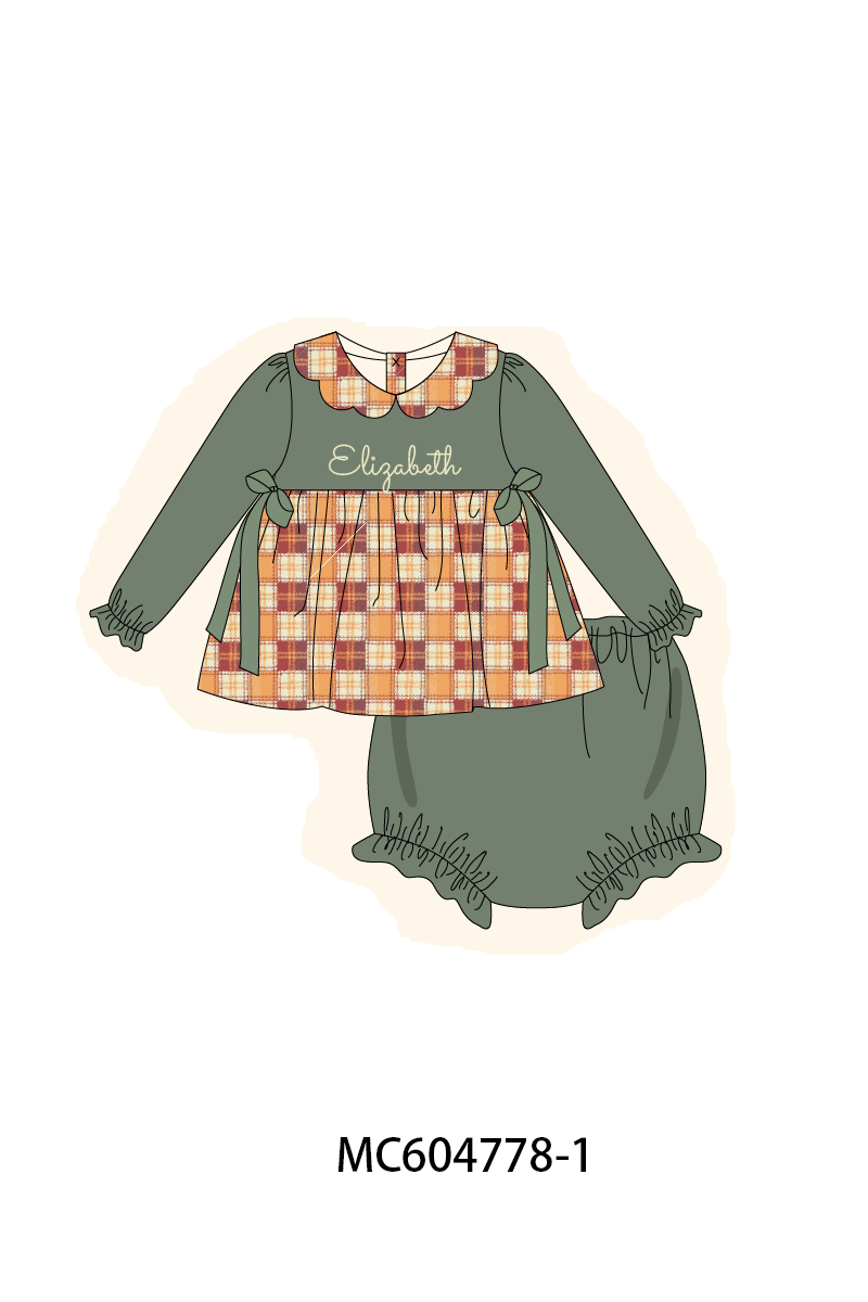 PO88 Green cozy season monogram embroidery collection - closing 4/27 - eta late September