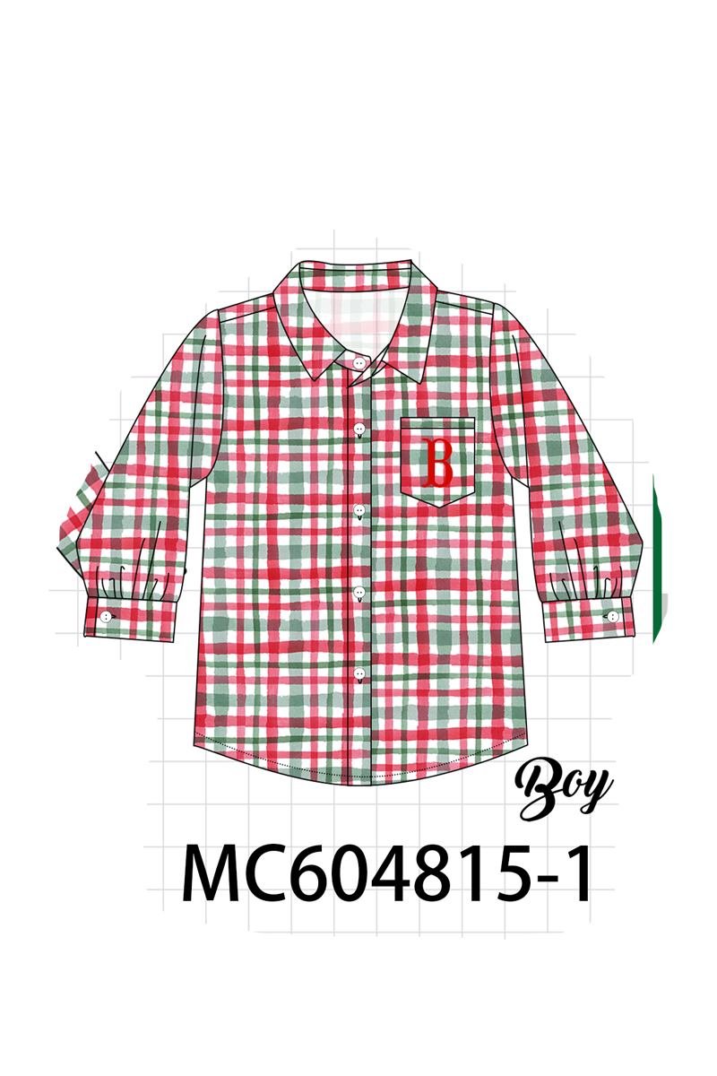 PO88 Green monogram plaid ruffle collection - closing 4/27 - eta late September
