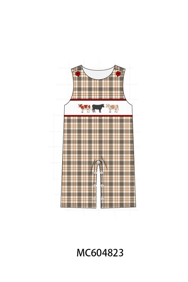 PO90 Red cow embroidery floral collection - closing 5/11 - ETA early October