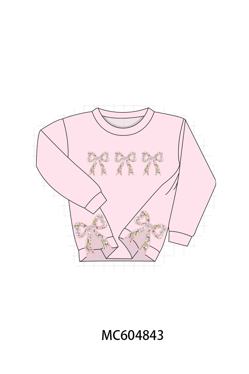 PO90 Bow floral applique sweatshirt collection - closing 5/11 - ETA early October