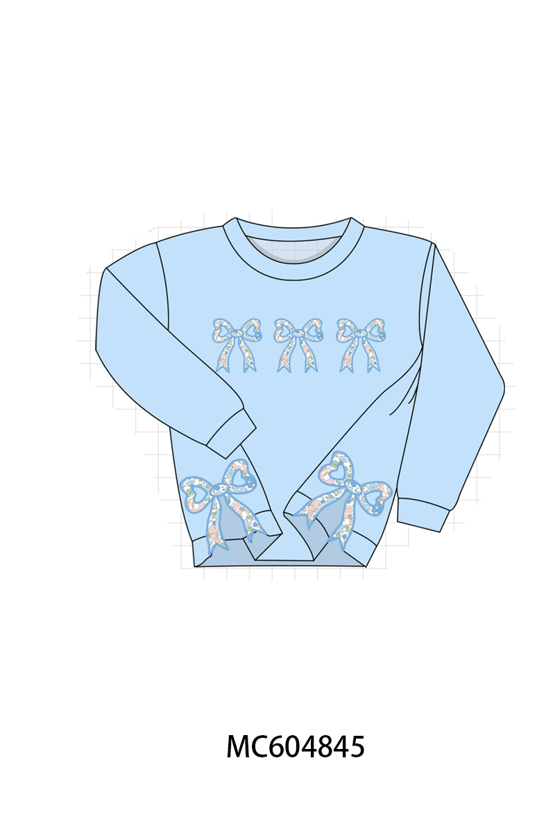 PO90 Bow floral applique sweatshirt collection - closing 5/11 - ETA early October