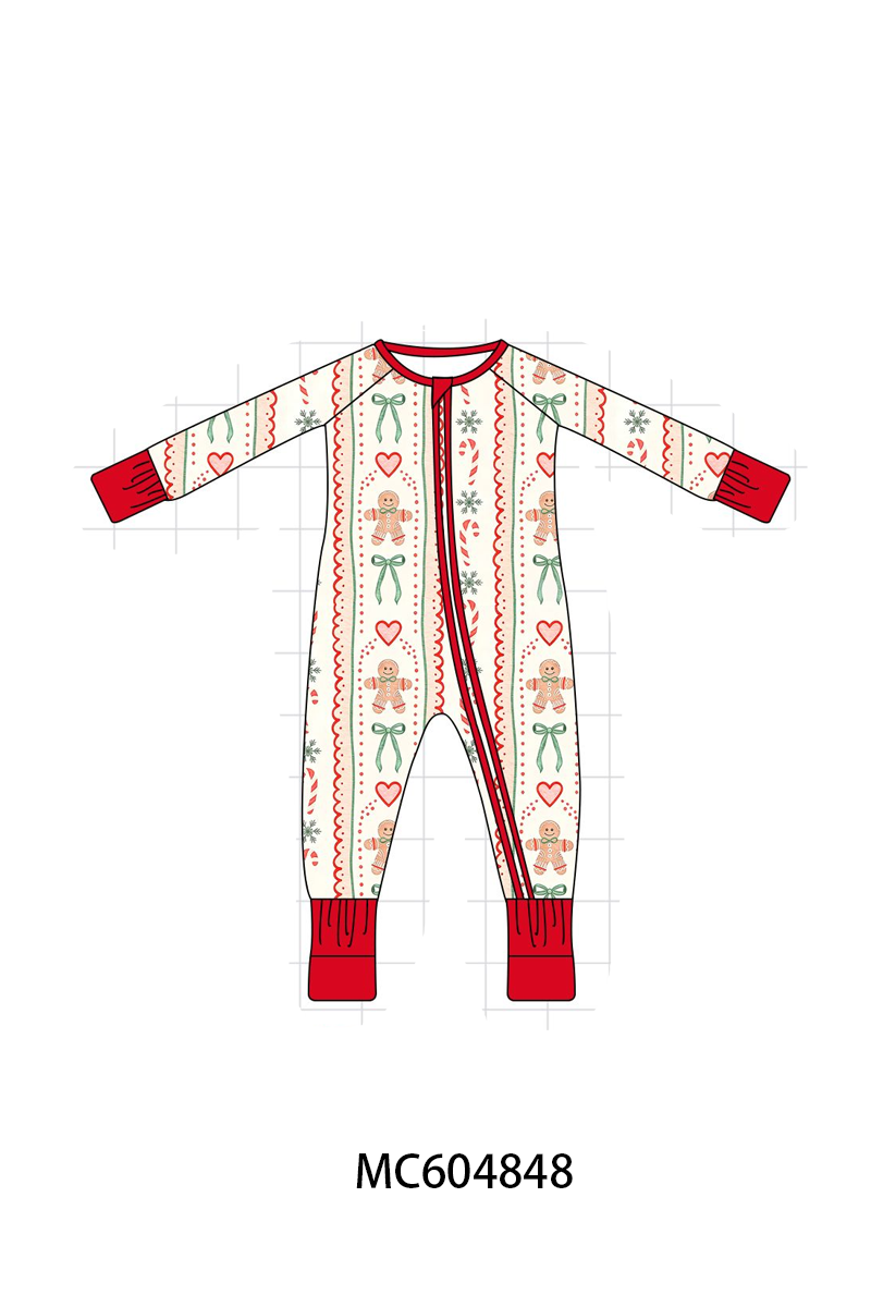 PO90 Red christmas gingerbread candy cane bamboo collection - closing 5/11 - ETA early October