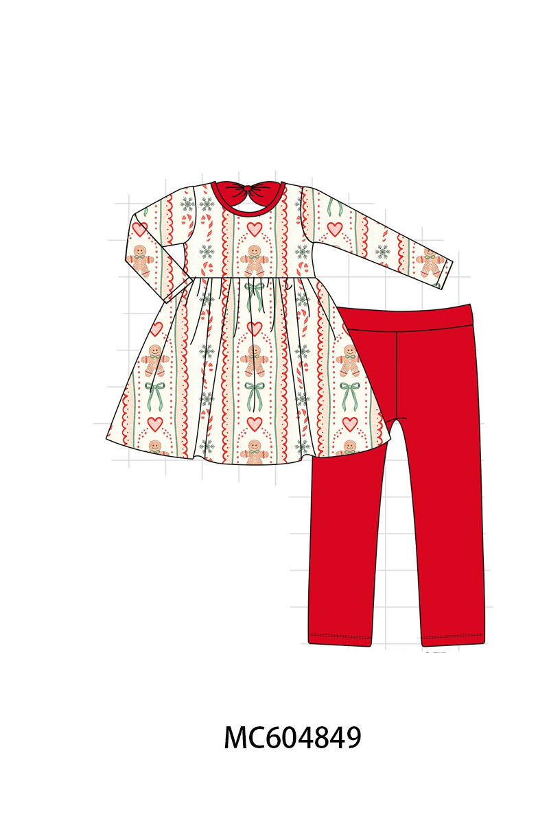 PO90 Red christmas gingerbread candy cane bamboo collection - closing 5/11 - ETA early October